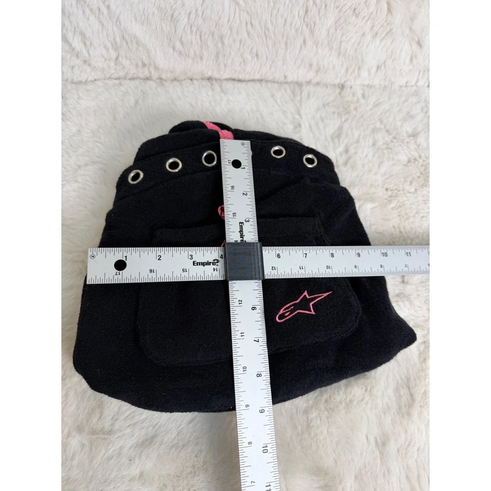 Alpinestars Women Black Pink Fleece Mini Backpack Convertible Sling Bag Grommet